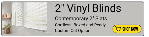 cordless 2" vinyl mini blinds